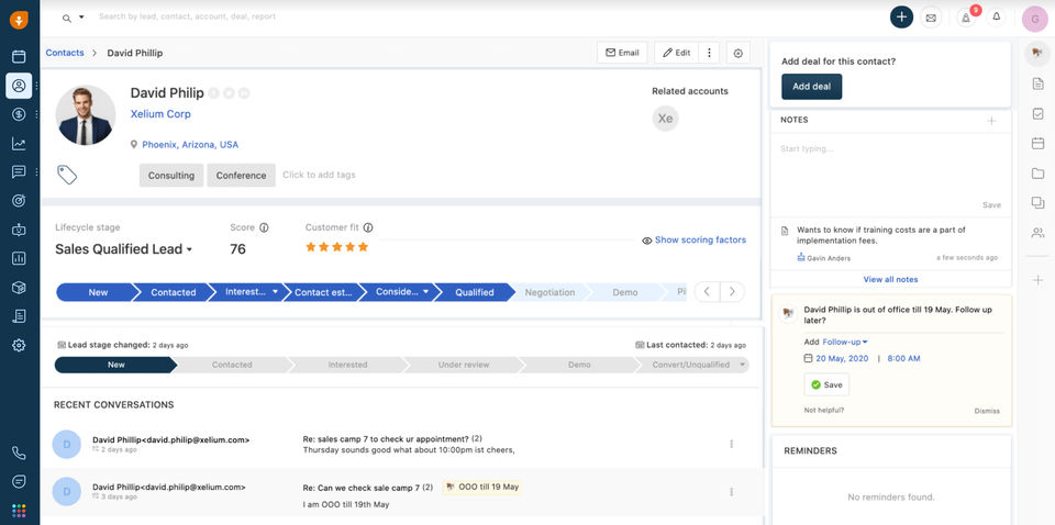 Freshsales screenshot 2