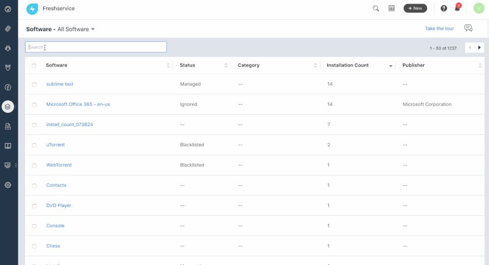 Freshservice screenshot 1