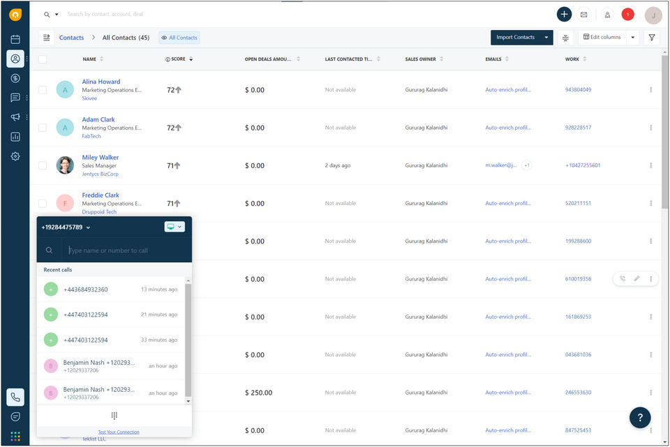 Freshworks CRM screenshot 2