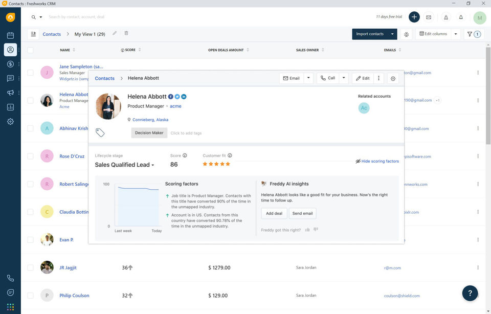 Freshworks CRM screenshot 3