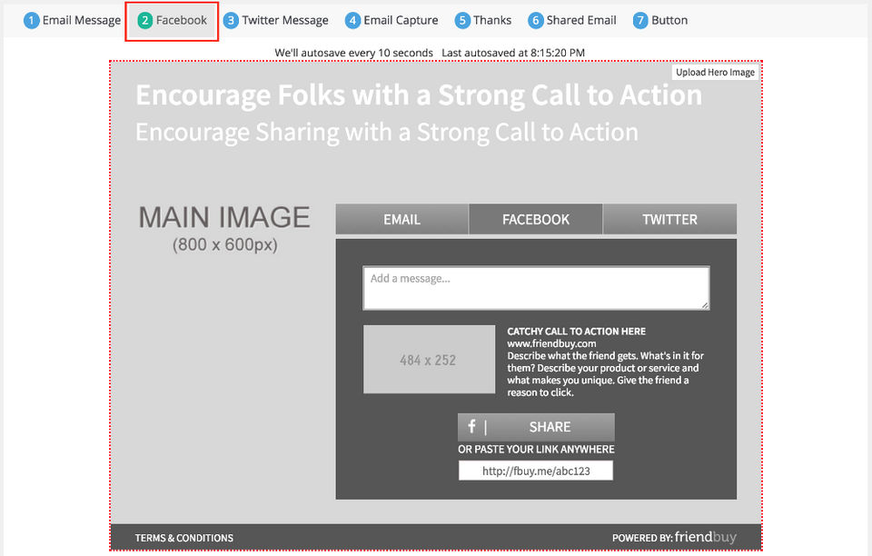 Friendbuy screenshot