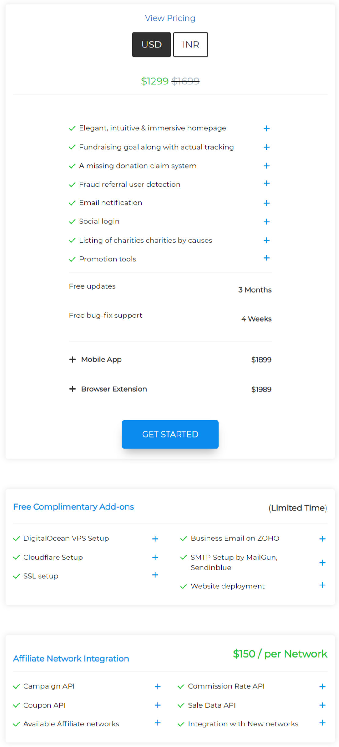 FundBack pricing