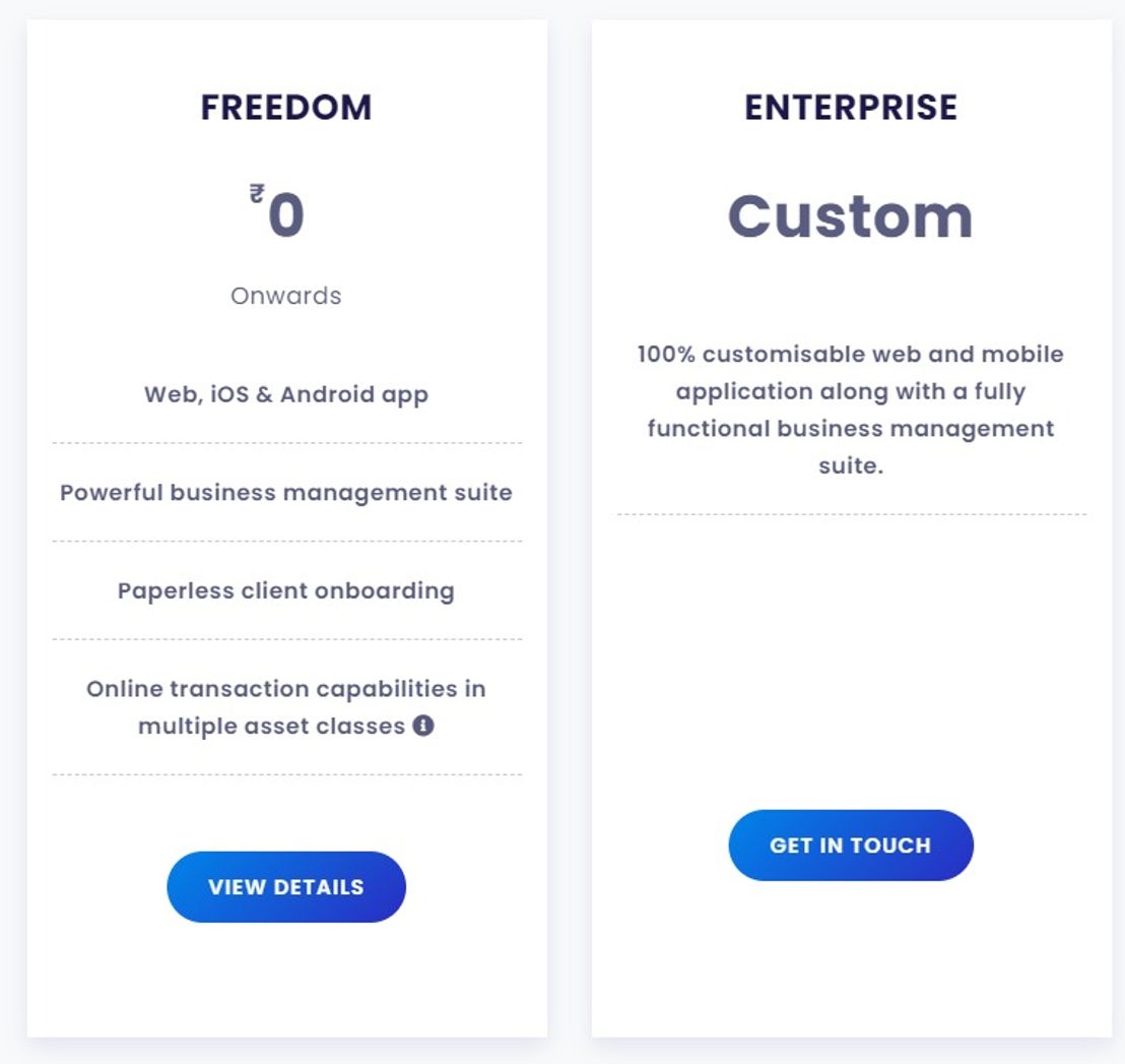 Fundexpert Fintech pricing