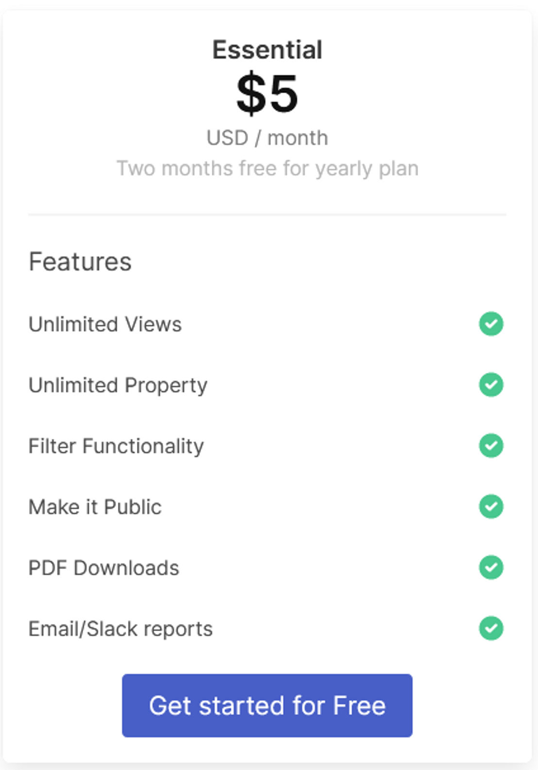 GAClient pricing 1