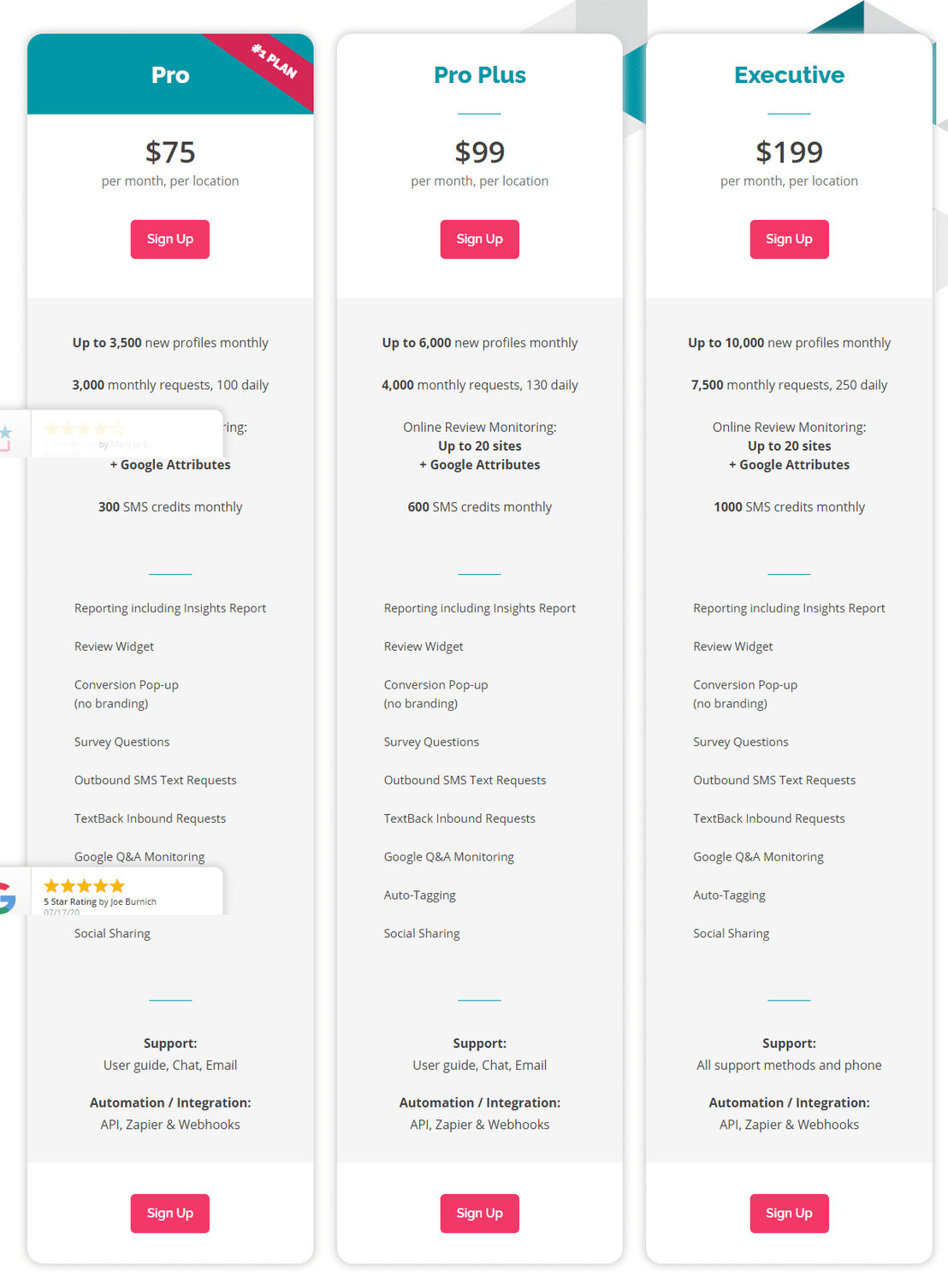 GatherUp pricing 1
