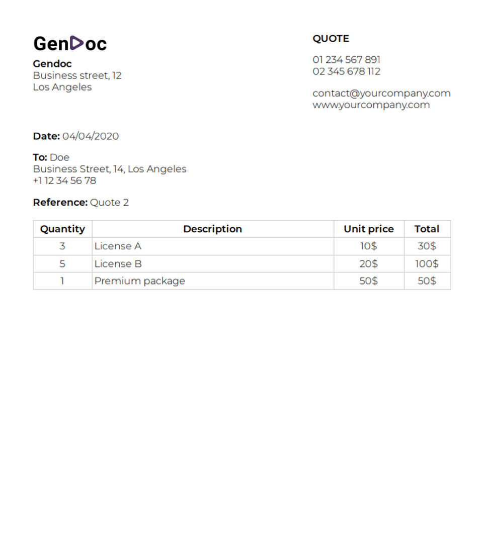 Gendoc screenshot 2