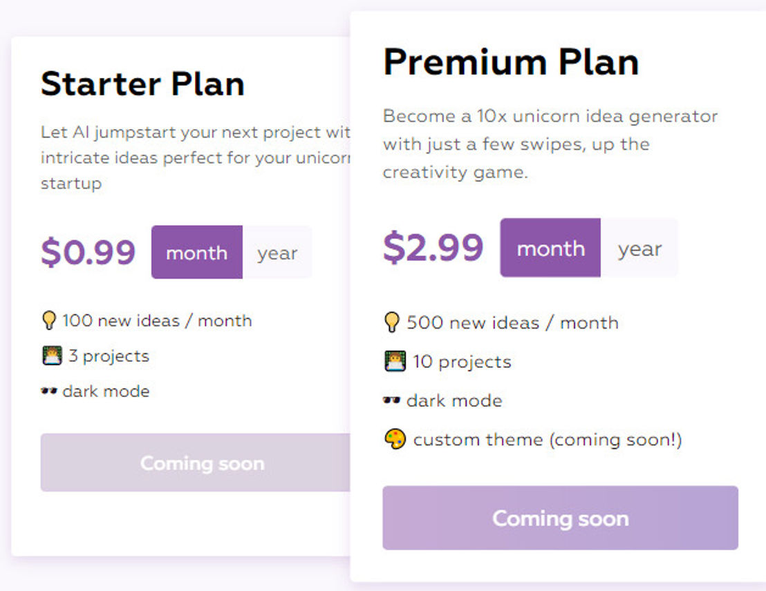 GenIdea pricing 1