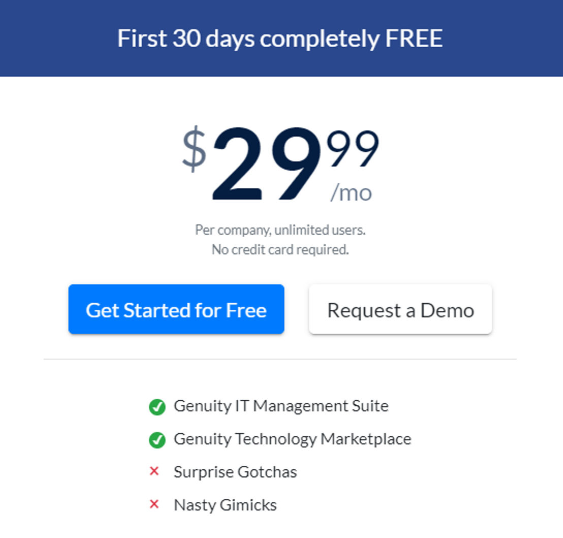 Genuity screenshot 1