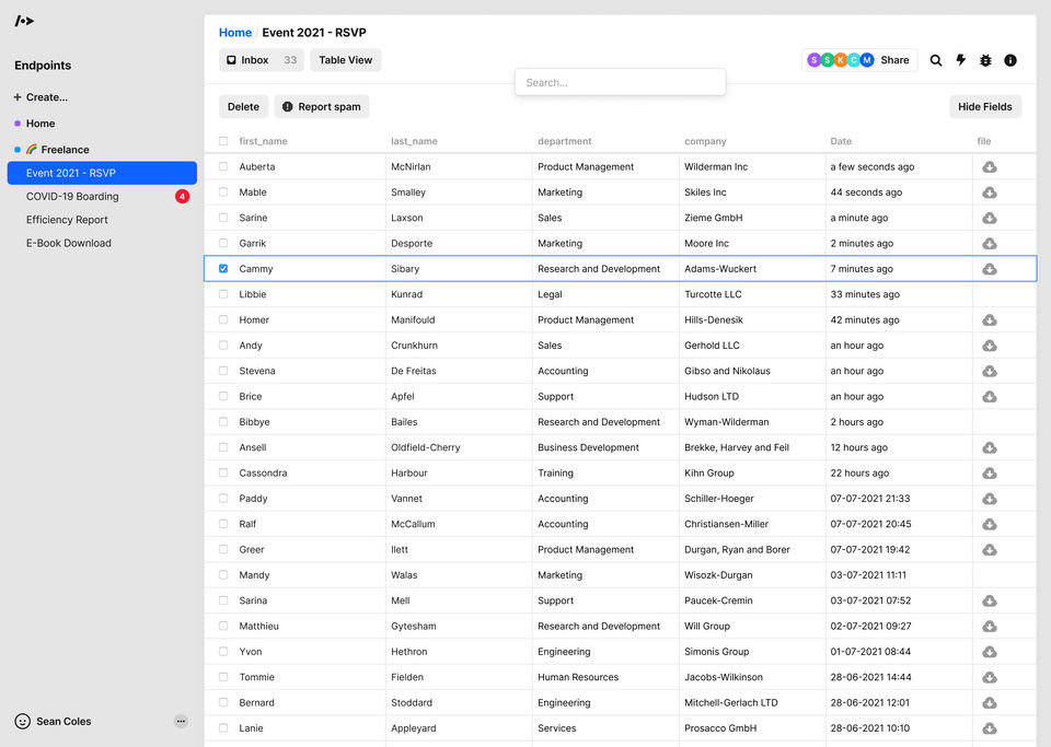 Getform screenshot 1