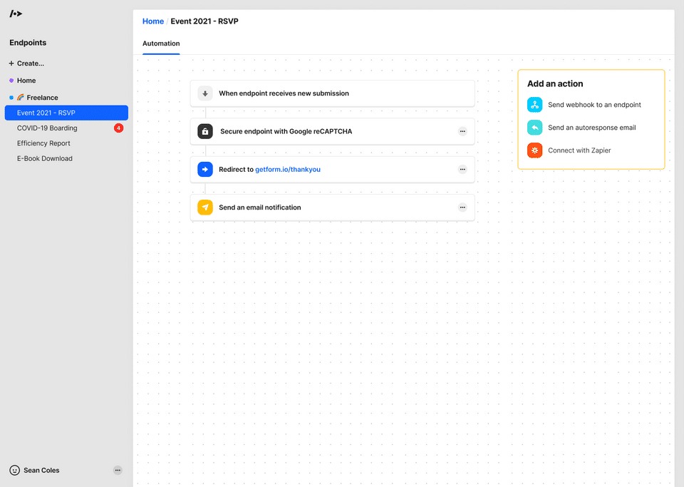 Getform screenshot 4