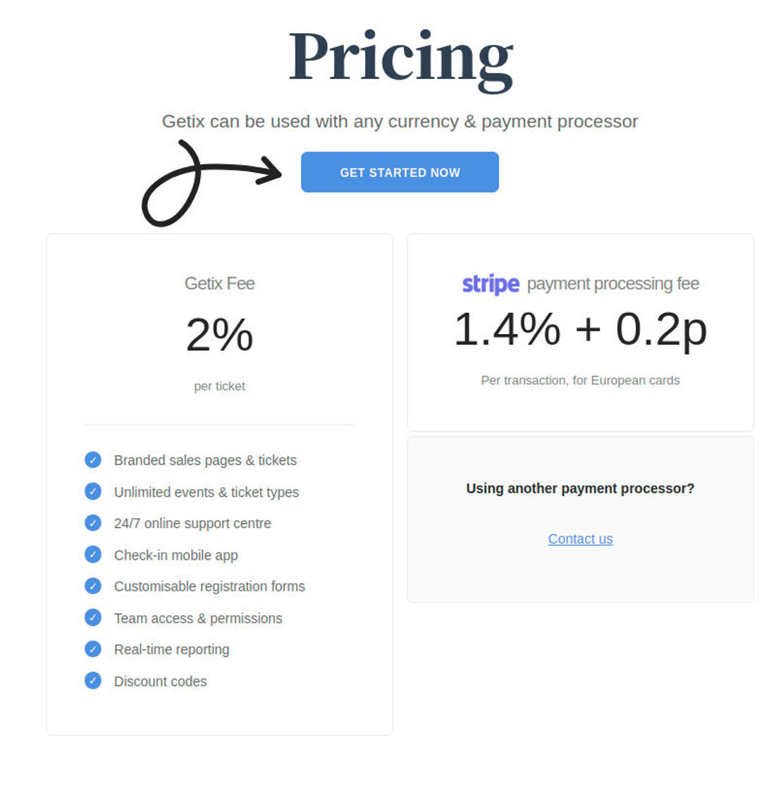 Getix pricing 1