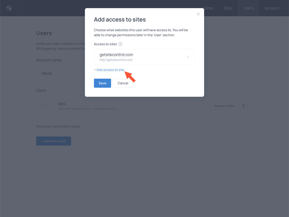 Getsitecontrol screenshot