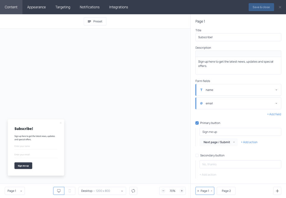 Getsitecontrol screenshot