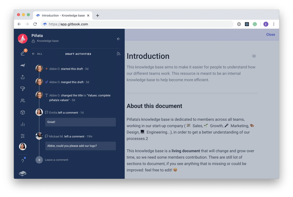 GitBook screenshot 3