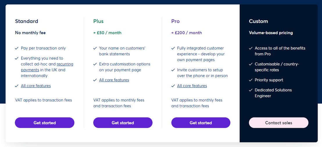 GoCardless pricing 1