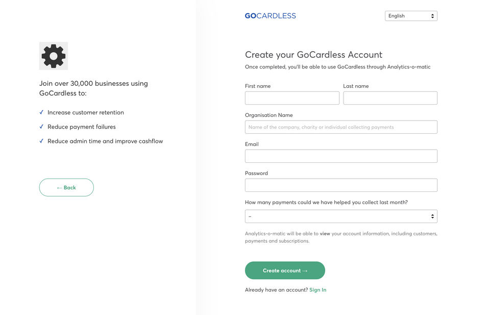 GoCardless screenshot 1