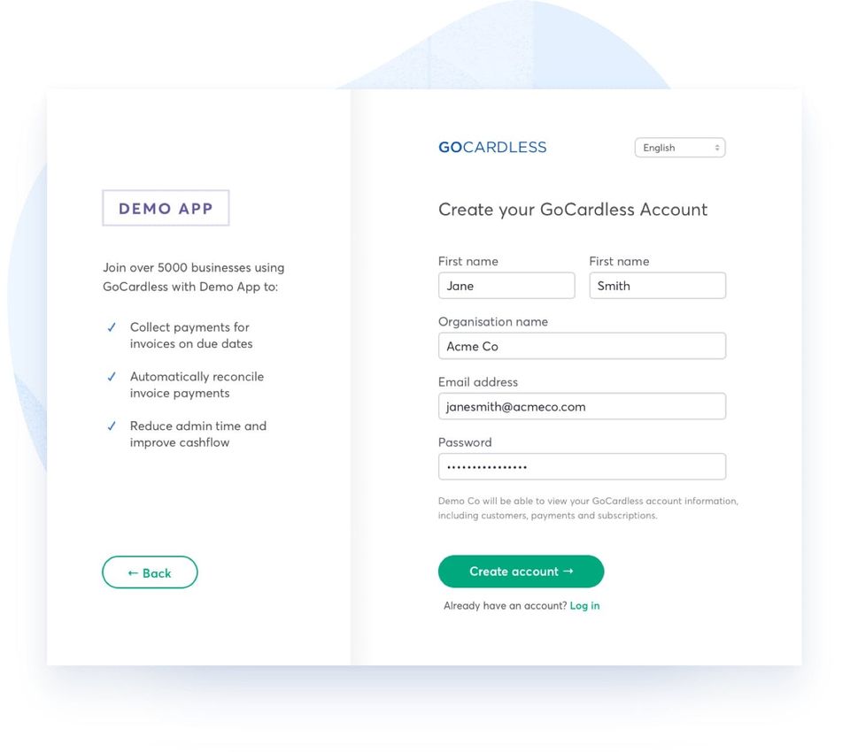 GoCardless screenshot 2