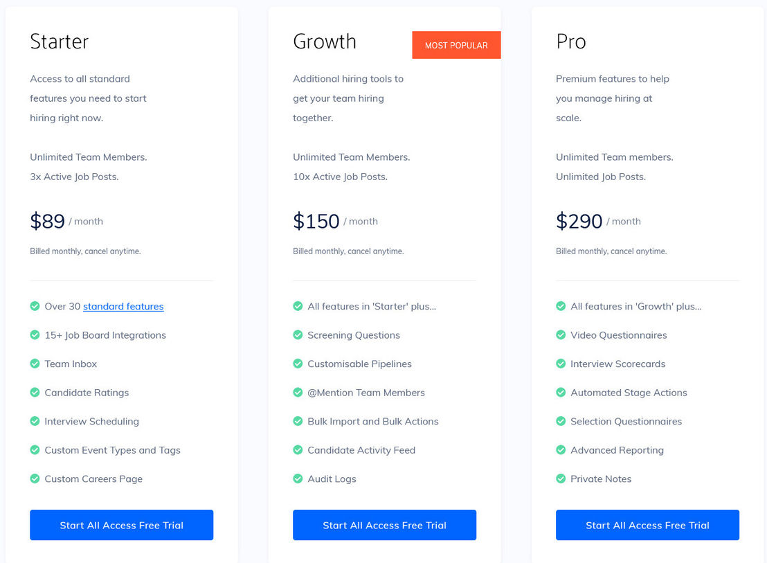 GoHire pricing 1