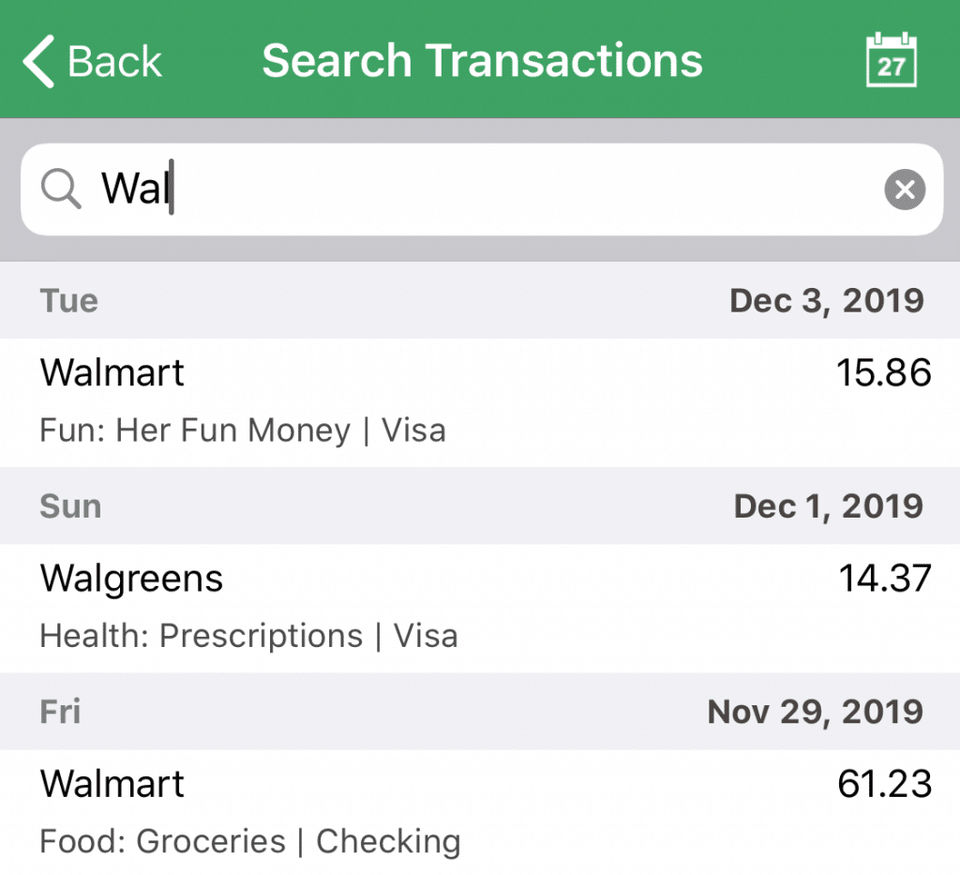 Goodbudget screenshot 1