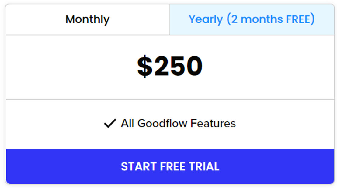 GoodFlow pricing 1