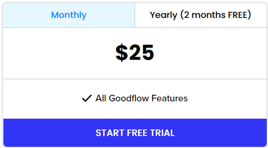 GoodFlow pricing 2