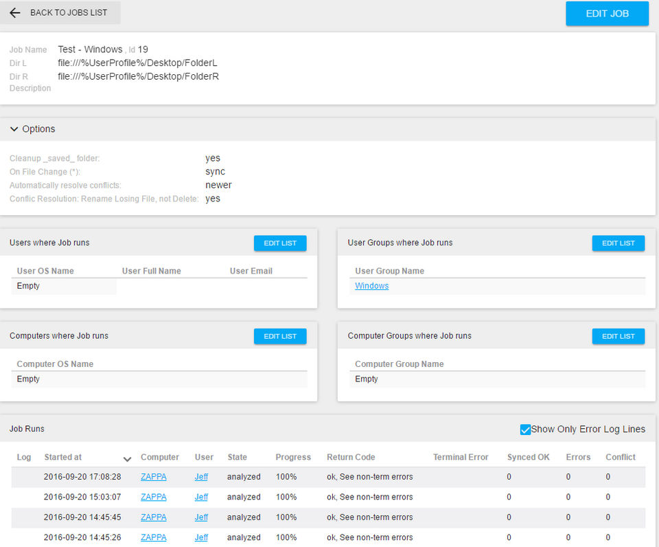 GoodSync screenshot 4