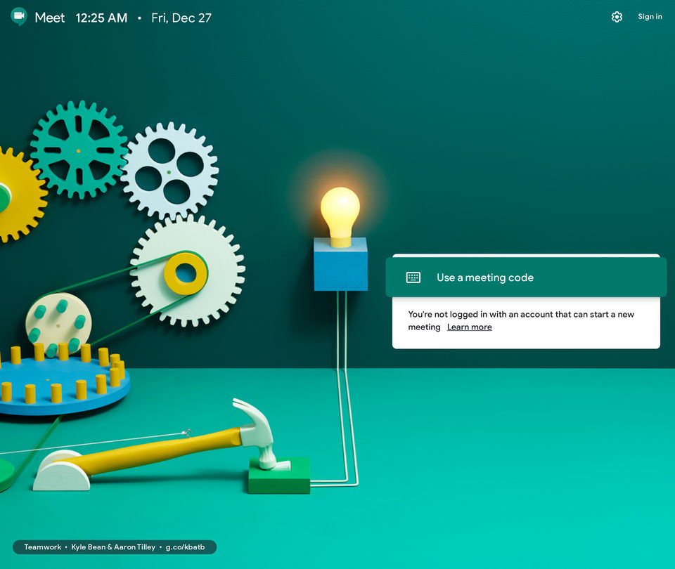 Google Meet screenshot 1