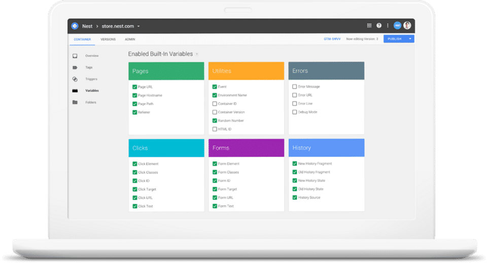 Google Tag Manager screenshot 2