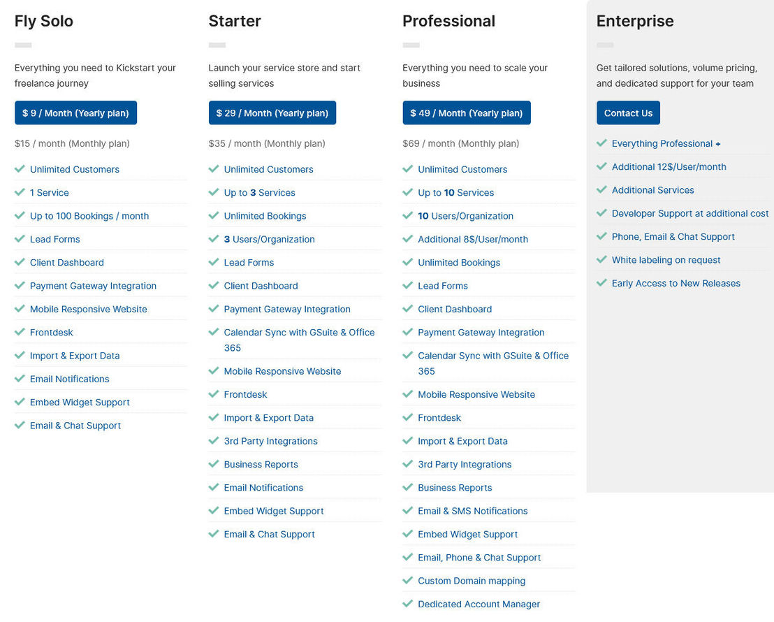 GoSchedule pricing 1