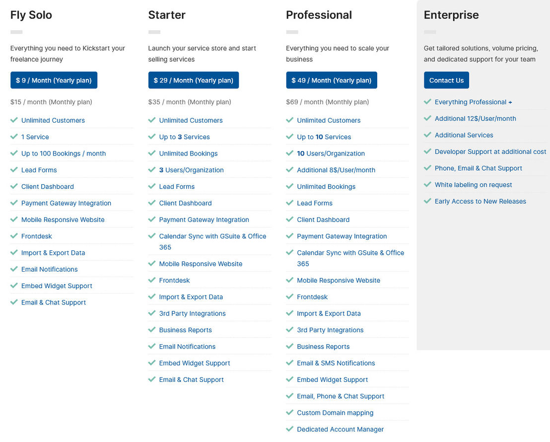 GoSchedule pricing 2