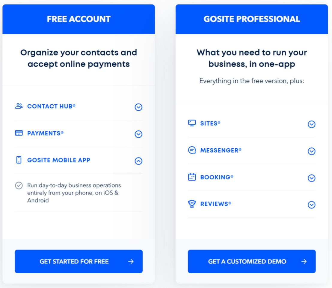 GoSite screenshot 1