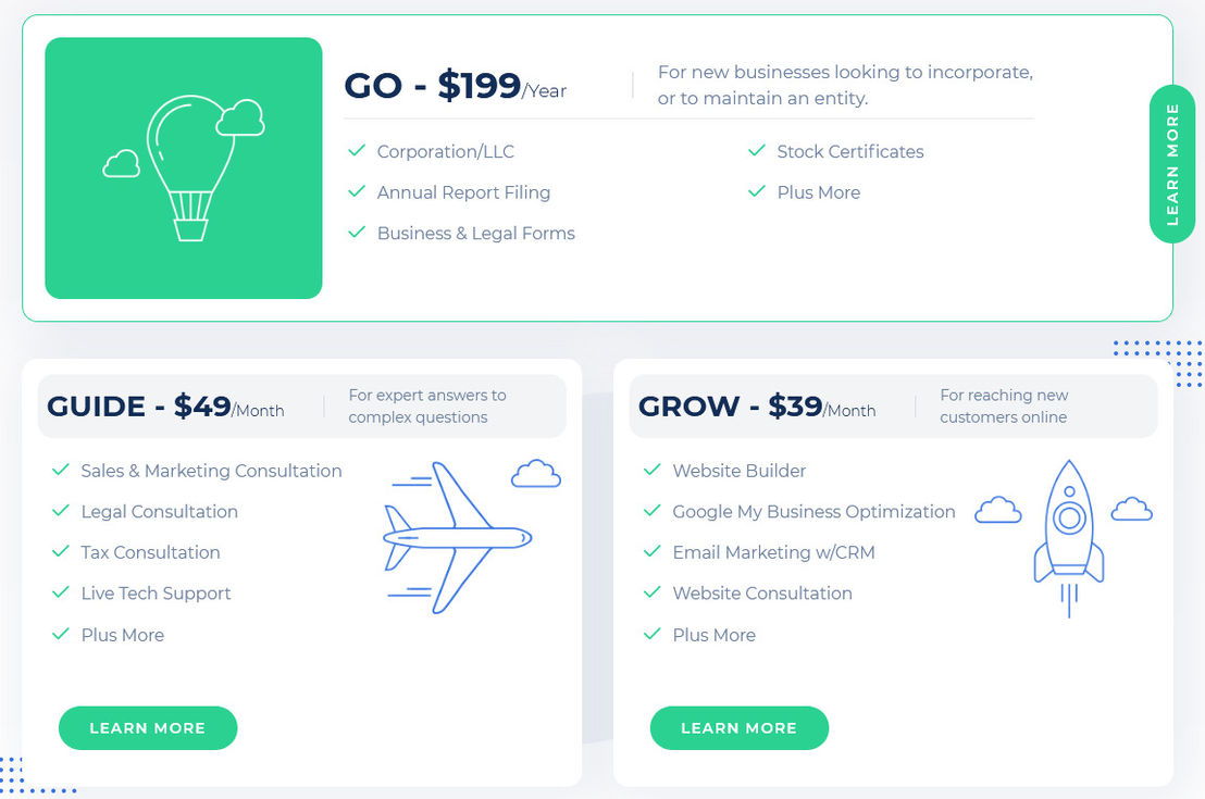 GoSmallBiz pricing 1