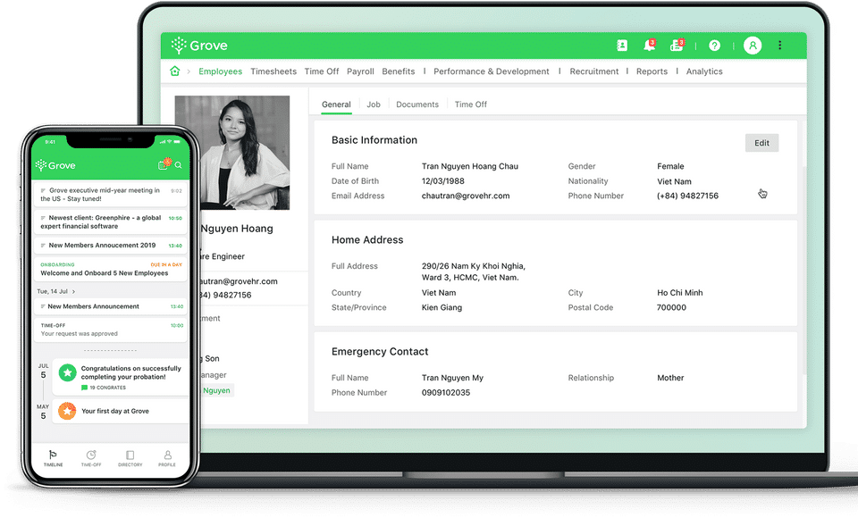 Grove HR screenshot 4