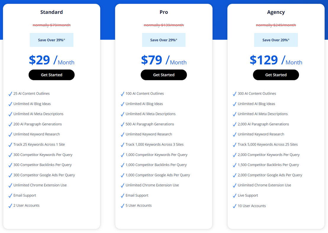 GrowthBar pricing 1