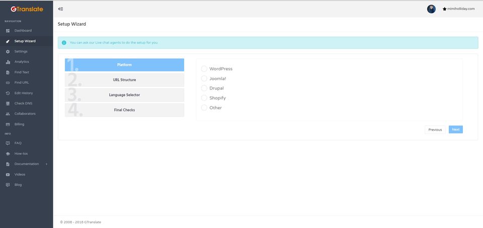 GTranslate screenshot 2