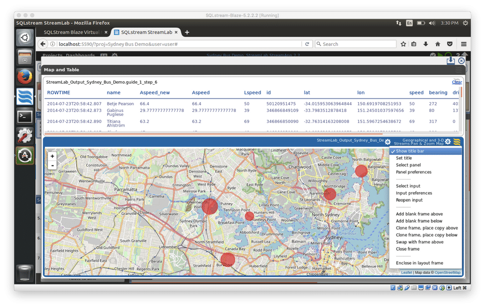 Guavus SQLstream screenshot
