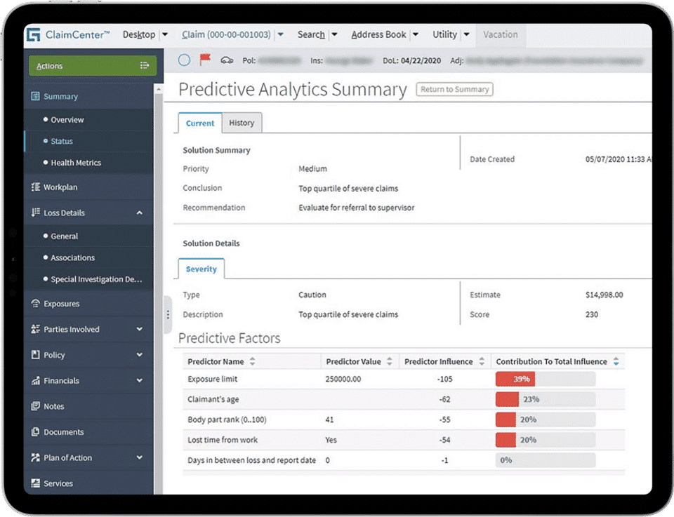 Guidewire ClaimCenter screenshot 1