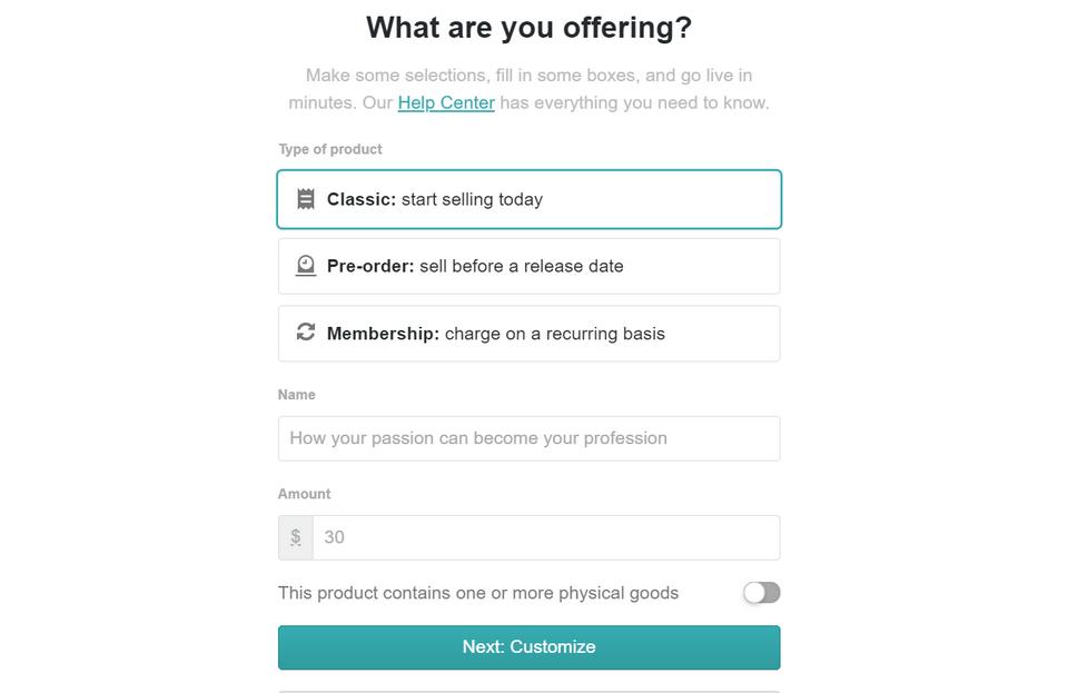 Gumroad screenshot 3