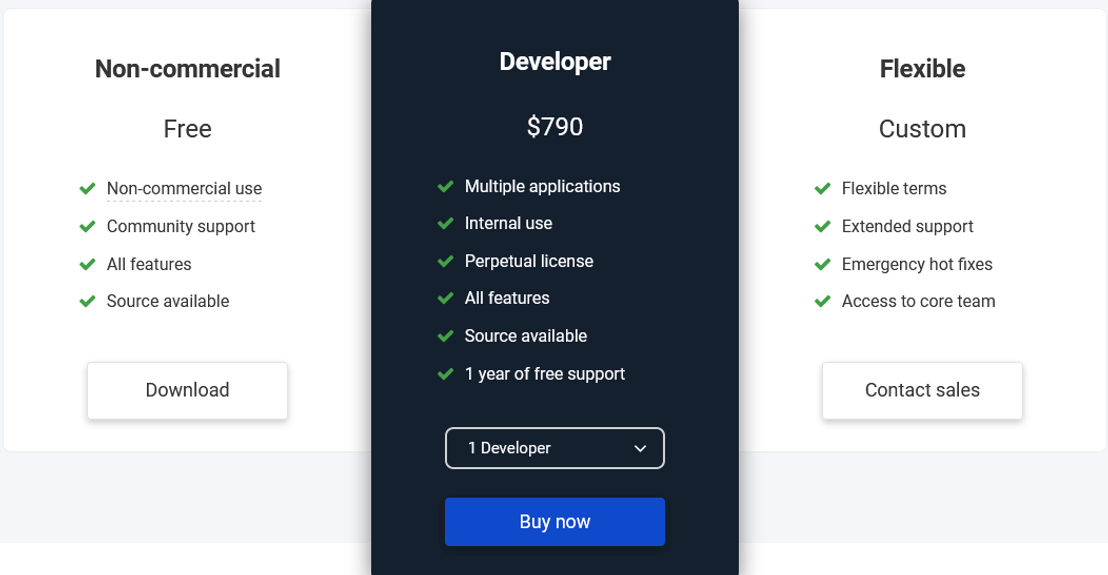 Handsontable pricing 1