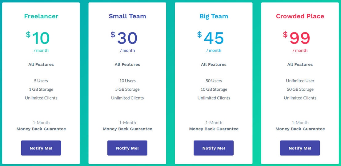 HelpSpace pricing 1