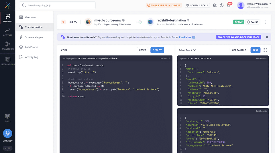 Hevo screenshot 4