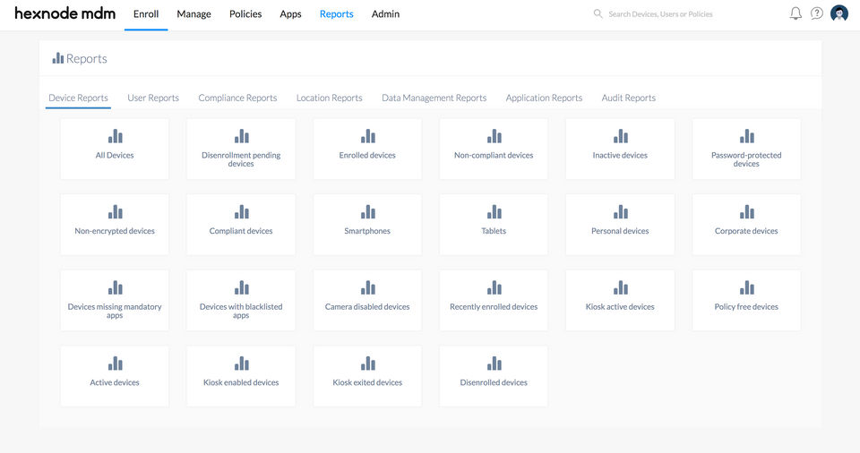 Hexnode MDM screenshot