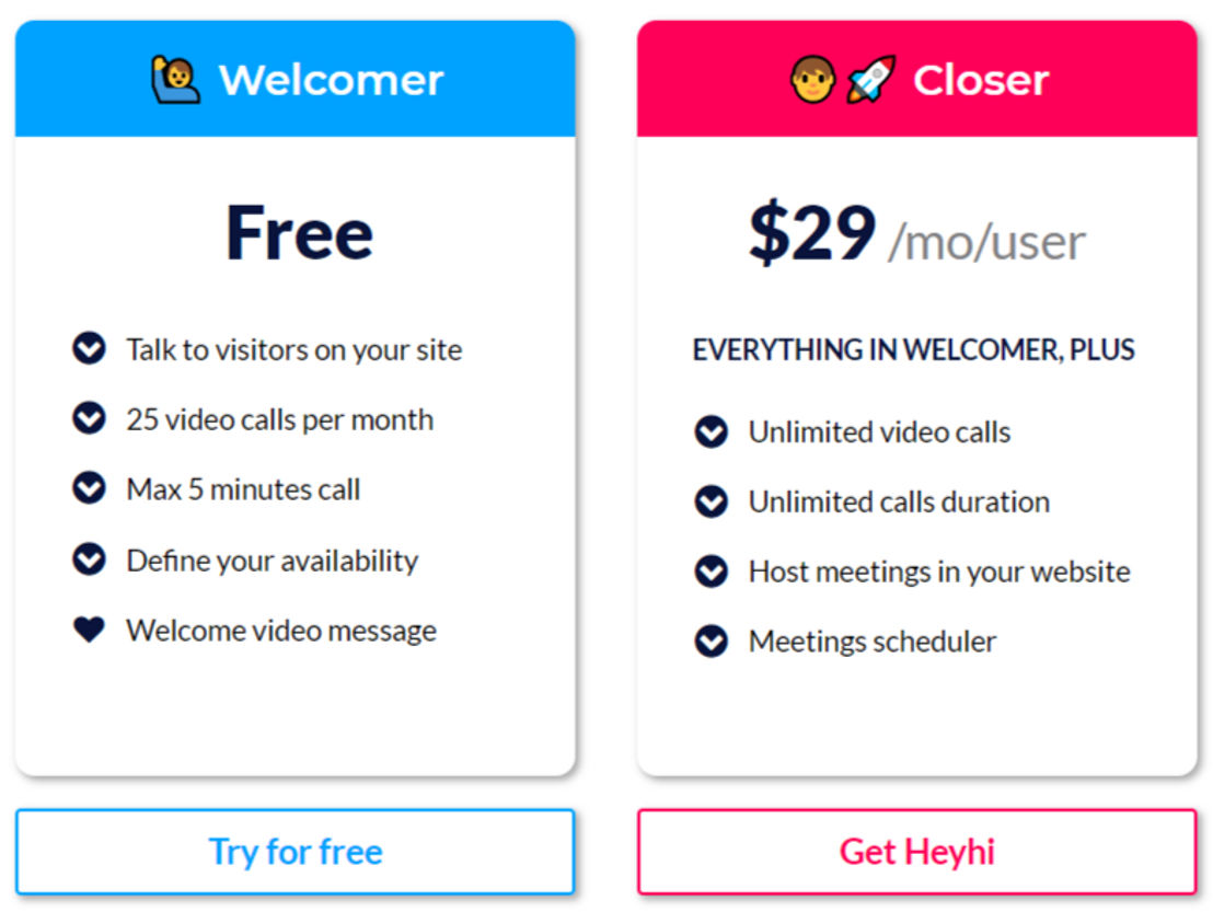 Heyhi pricing 1