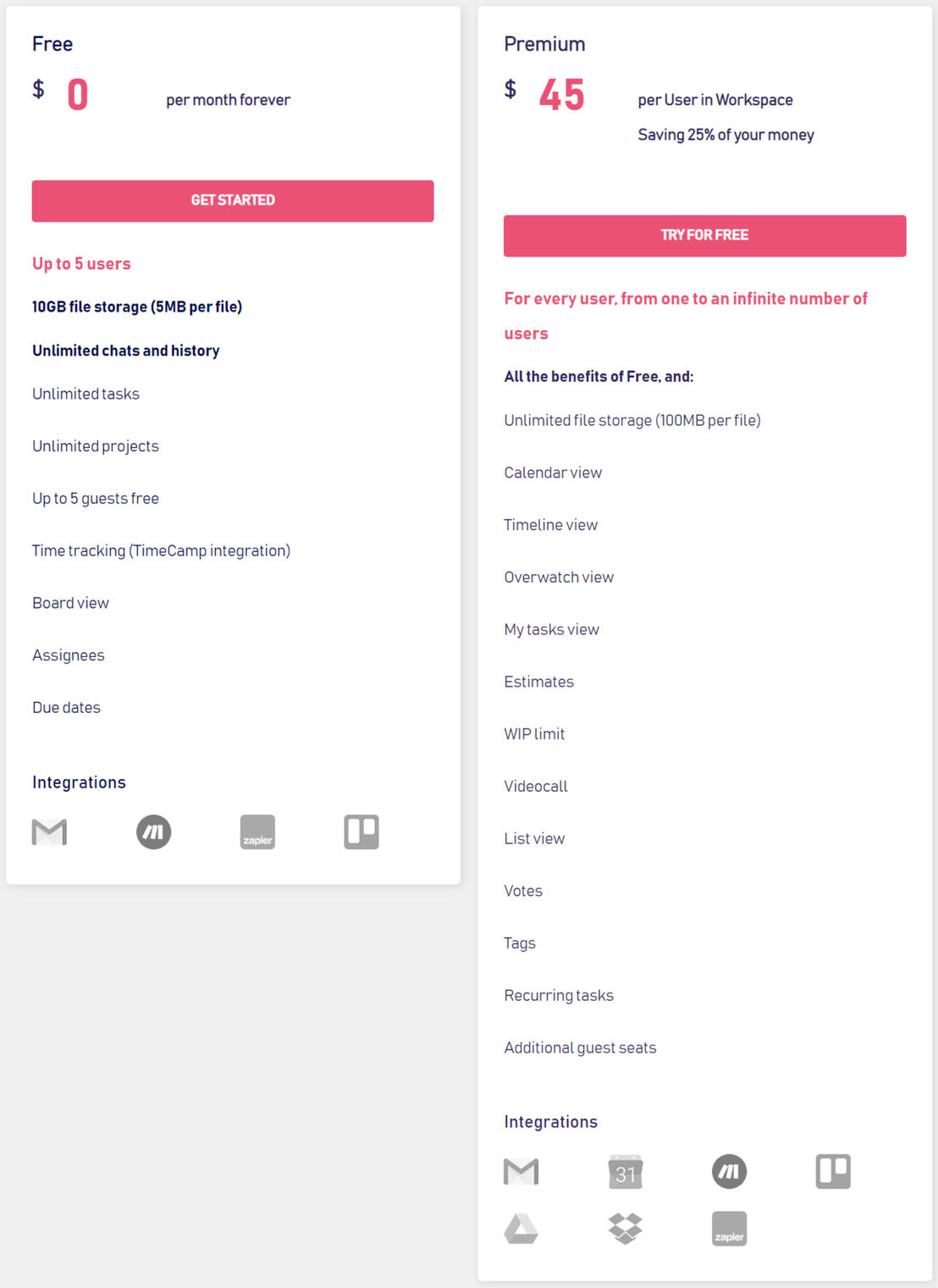 HeySpace pricing 2