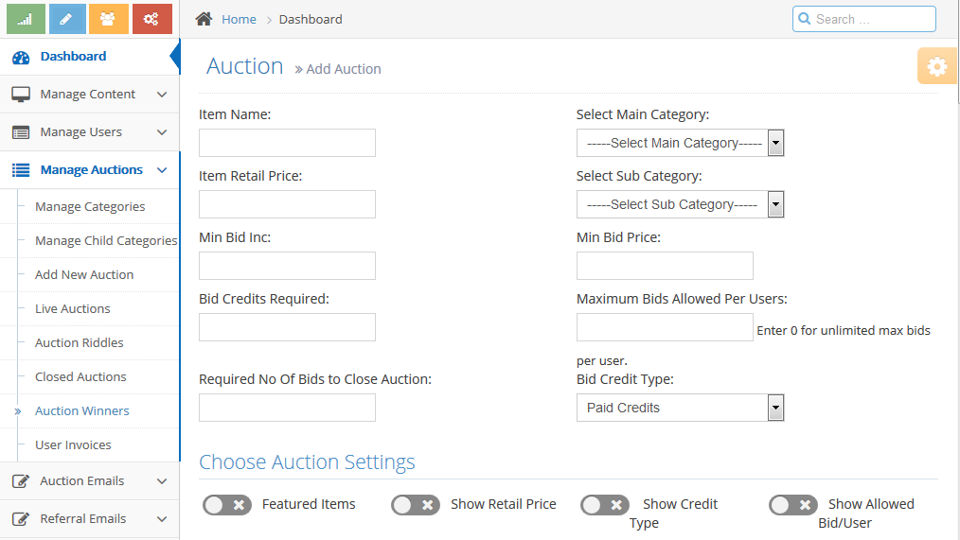 Highest Unique Auction Script screenshot 1