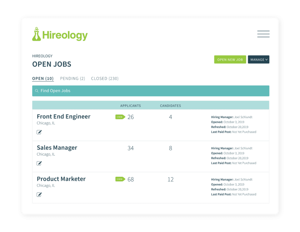 Hireology screenshot 1