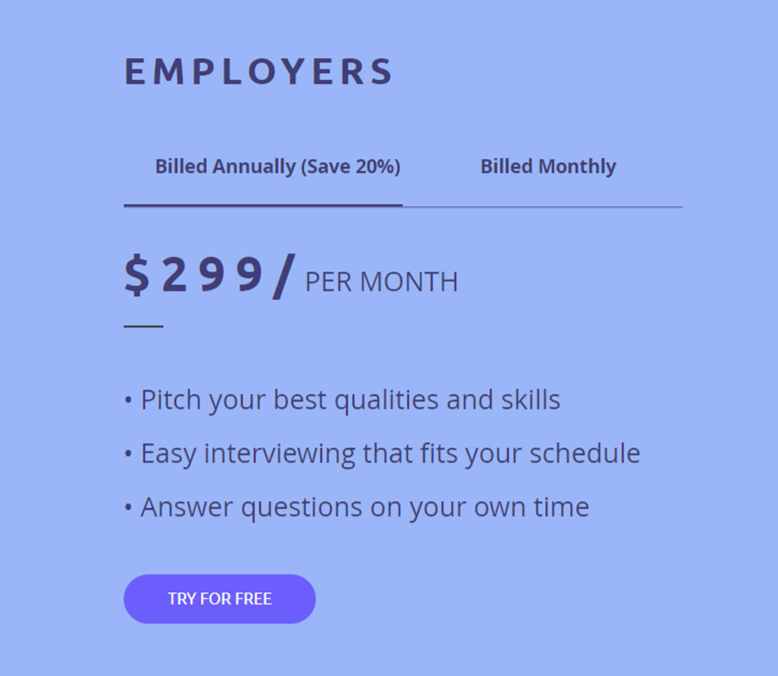 HireUp pricing 1