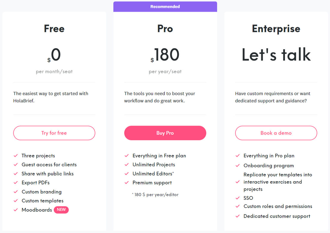 HolaBrief screenshot 2