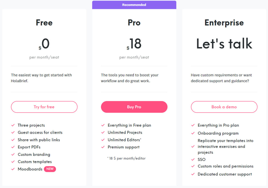 HolaBrief screenshot 1