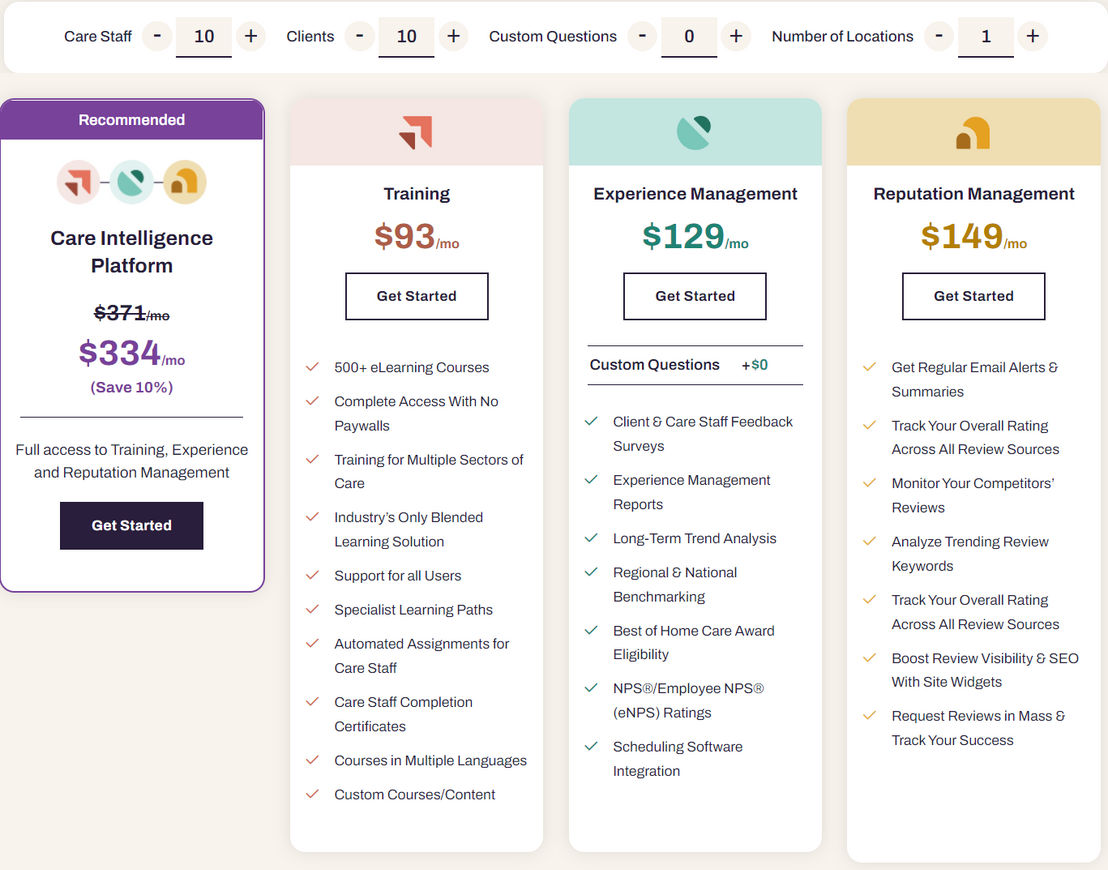 Home Care Pulse pricing 1